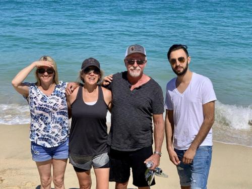 Daily walks to enjoy the waves at the Sea of Cortez